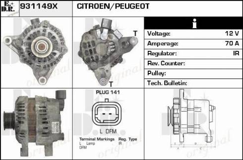 EDR 931149X - Ģenerators autospares.lv