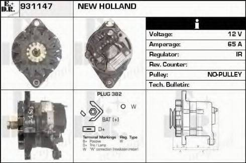 EDR 931147 - Генератор www.autospares.lv