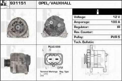 EDR 931151 - Ģenerators autospares.lv