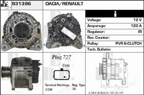 EDR 931396 - Ģenerators autospares.lv