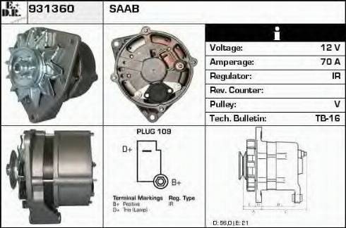 EDR 931360 - Ģenerators autospares.lv