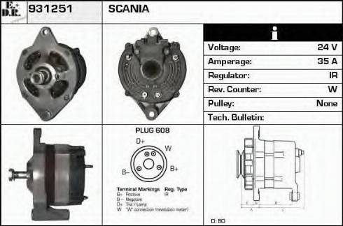 EDR 931251 - Ģenerators autospares.lv