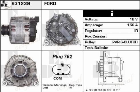 EDR 931239 - Ģenerators autospares.lv