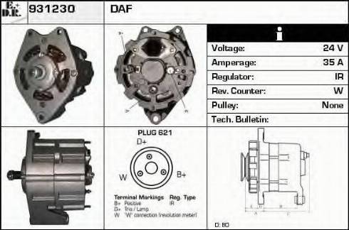 EDR 931230 - Ģenerators www.autospares.lv