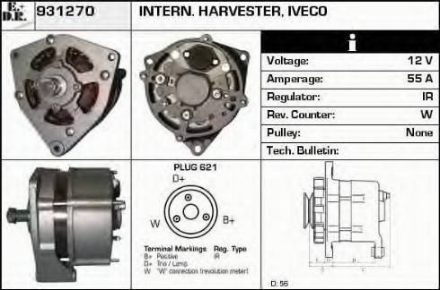 EDR 931270 - Генератор www.autospares.lv