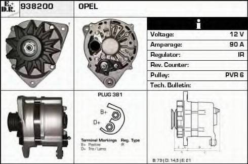 EDR 938200 - Ģenerators www.autospares.lv