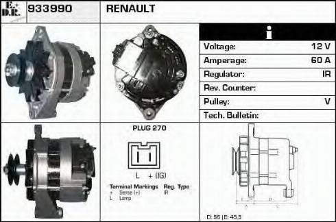 EDR 933990 - Ģenerators autospares.lv