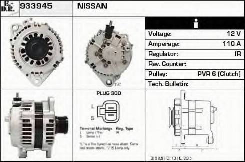 EDR 933945 - Ģenerators www.autospares.lv