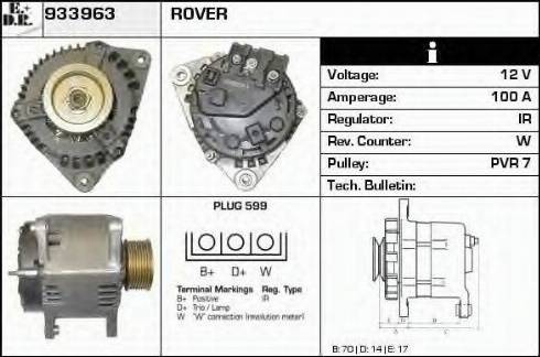 EDR 933963 - Alternator www.autospares.lv