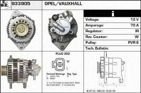 EDR 933905 - Ģenerators autospares.lv