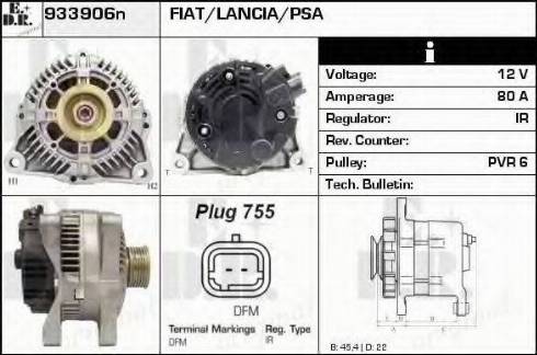 EDR 933906N - Генератор www.autospares.lv