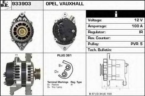 EDR 933903 - Ģenerators www.autospares.lv