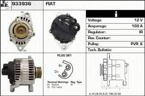 EDR 933936 - Ģenerators autospares.lv