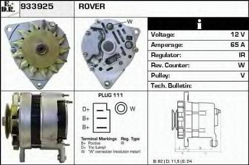 EDR 933925 - Генератор www.autospares.lv