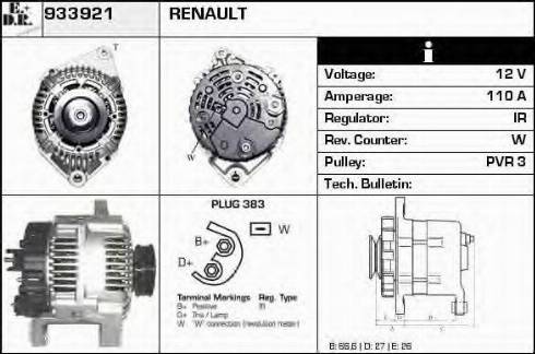 EDR 933921 - Ģenerators autospares.lv