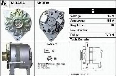 EDR 933494 - Ģenerators www.autospares.lv