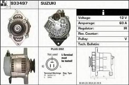 EDR 933497 - Генератор www.autospares.lv