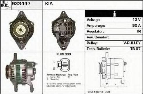 EDR 933447 - Генератор www.autospares.lv