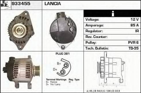 EDR 933455 - Ģenerators www.autospares.lv