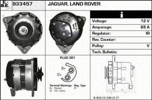 EDR 933457 - Генератор www.autospares.lv