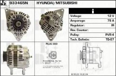 EDR 933465N - Alternator www.autospares.lv