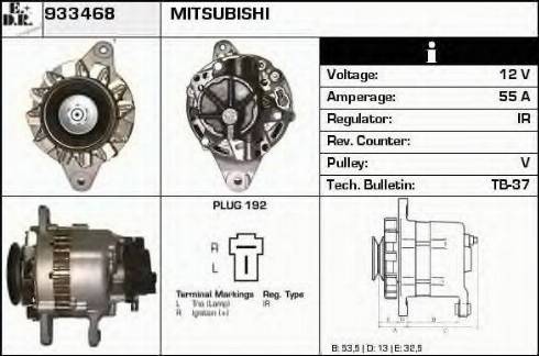 EDR 933468 - Генератор www.autospares.lv