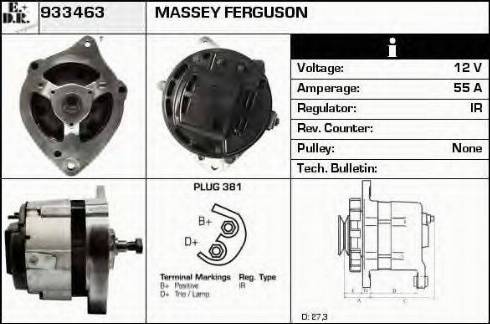 EDR 933463 - Alternator www.autospares.lv