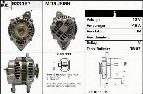 EDR 933467 - Генератор www.autospares.lv