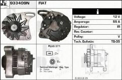 EDR 933409N - Генератор www.autospares.lv