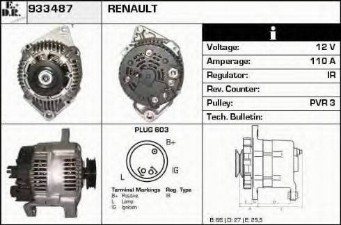 EDR 933487 - Ģenerators autospares.lv