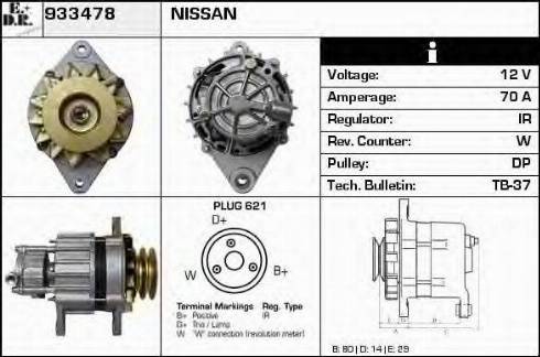 EDR 933478 - Ģenerators www.autospares.lv