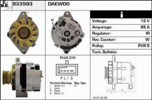 EDR 933593 - Ģenerators autospares.lv