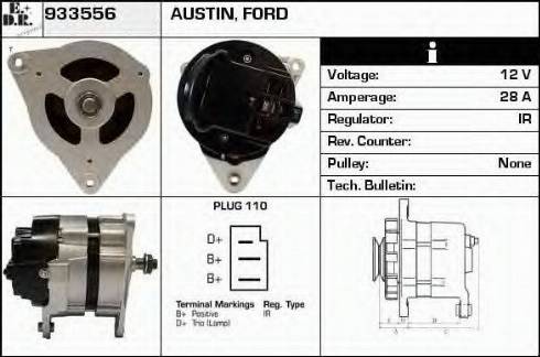 EDR 933556 - Генератор www.autospares.lv