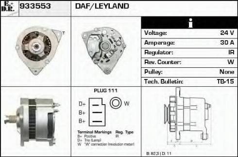 EDR 933553 - Генератор www.autospares.lv