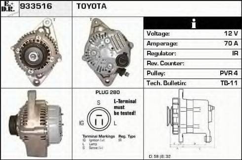 EDR 933516 - Ģenerators autospares.lv