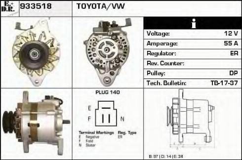 EDR 933518 - Ģenerators autospares.lv