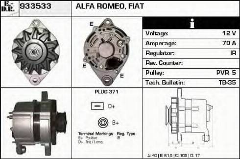 EDR 933533 - Ģenerators autospares.lv