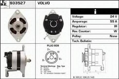 EDR 933527 - Генератор www.autospares.lv