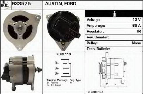 EDR 933575 - Генератор www.autospares.lv