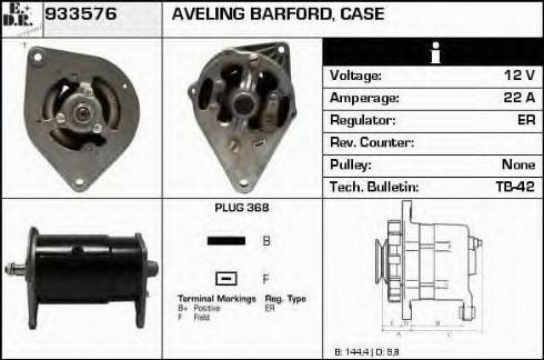 EDR 933576 - Ģenerators www.autospares.lv