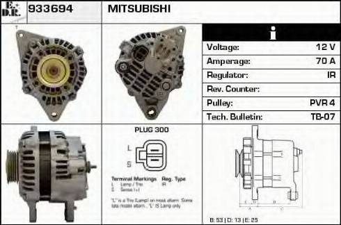 EDR 933694 - Генератор www.autospares.lv