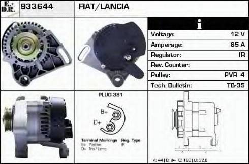 EDR 933644 - Ģenerators www.autospares.lv