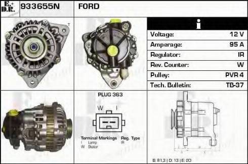 EDR 933655N - Ģenerators autospares.lv