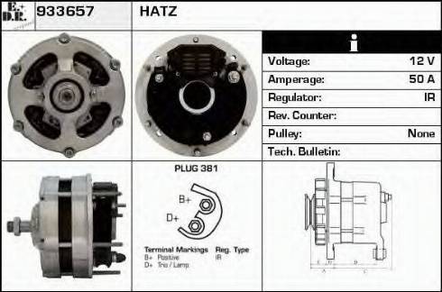 EDR 933657 - Генератор www.autospares.lv