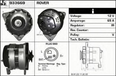 EDR 933669 - Ģenerators www.autospares.lv