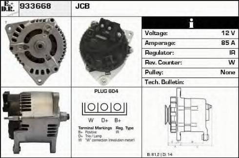 EDR 933668 - Alternator www.autospares.lv