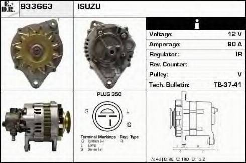 EDR 933663 - Ģenerators www.autospares.lv