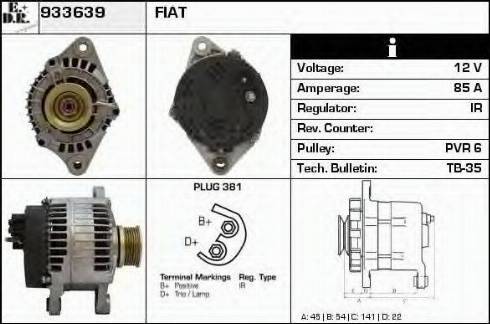 EDR 933639 - Alternator www.autospares.lv