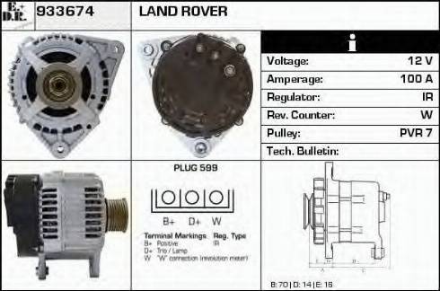 EDR 933674 - Alternator www.autospares.lv