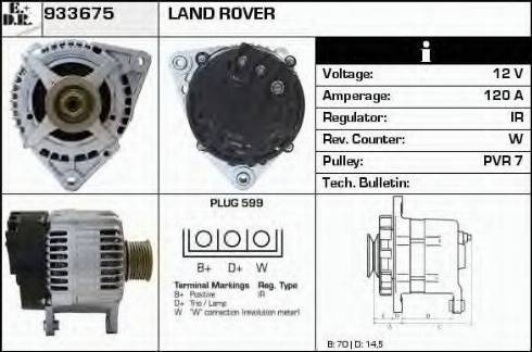 EDR 933675 - Alternator www.autospares.lv